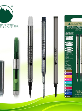 美国Monteverde笔芯 通用犀飞利sheaffer签字圆珠笔中性水笔替芯