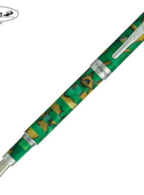 美国Conklin钢笔 STYLOGRAPH MOSAIC绿色 送礼练字商务办公客户