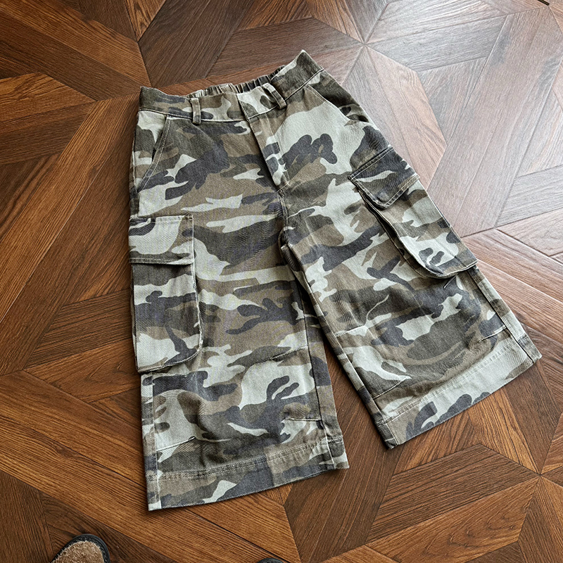 cleanfit迷彩七分工装裤