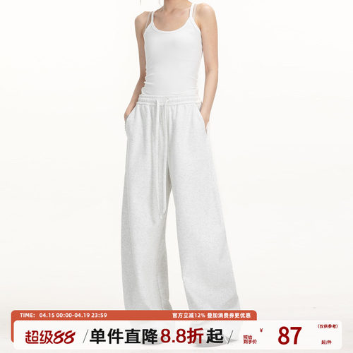 TIRED美式简约弯刀裤男女春秋