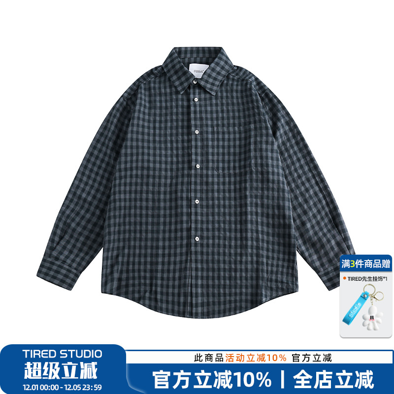 衬衫长袖宽松潮流休闲