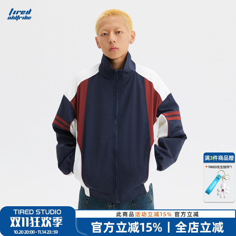 TIRED美式复古立领夹克oversize