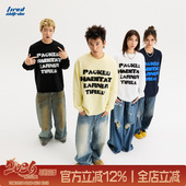 TIRED简约高级感慵懒风长袖 t恤情侣街头打底衫 圆领百搭休闲上衣潮