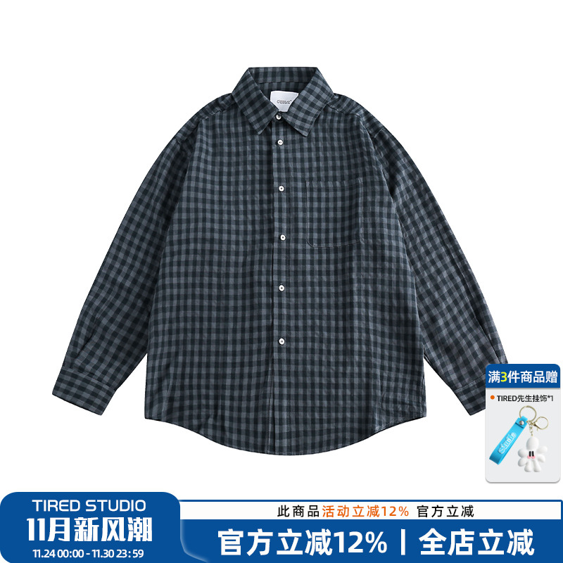 衬衫长袖宽松潮流休闲