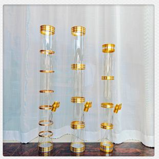 云南透明水烟筒大号有机玻璃直式不锈钢非竹子大小烟斗丝壶袋便捷