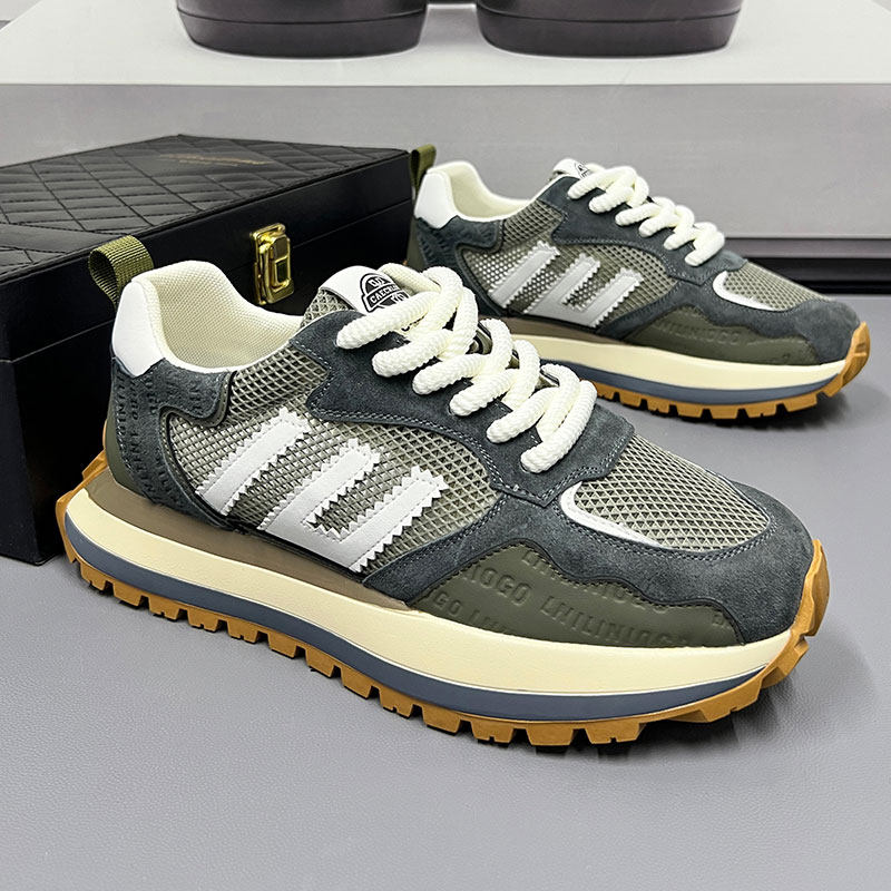 特大码男鞋2026夏季新款透气运动休闲阿甘老爹鞋男跑步鞋潮鞋子