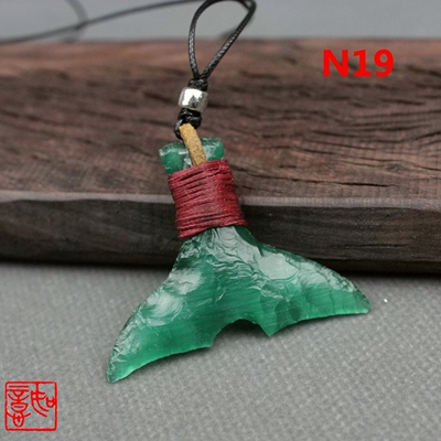 非遗纯手工打制石器项链吊坠车挂