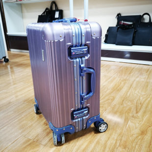 皮尔卡丹正品高端纯铝镁合金登机箱旅行箱超轻男女拉杆行李箱20寸