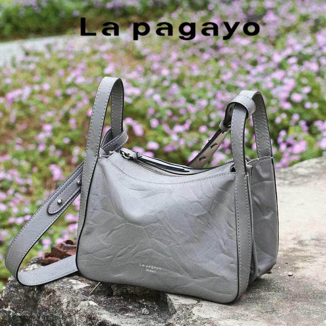 Lapagayo帕佳图2024新款正品真皮菜篮子女包手提斜挎国内专柜代购