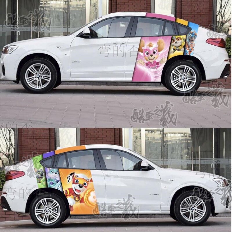 适用于宝马X4车贴汪汪队3系5系卡通特斯拉modely/3车身贴纸拉花