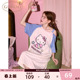短袖 果壳夏季 Gukoo 睡裙kitty纯棉甜美女家居服可外穿 清仓