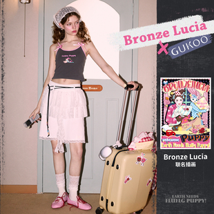带胸垫轰轰小狗女士吊带背心 Lucia联名新款 Gukoo 果壳背心女夏季