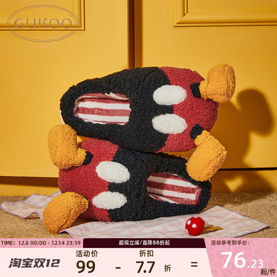 果壳拖鞋女冬季迪士尼联名