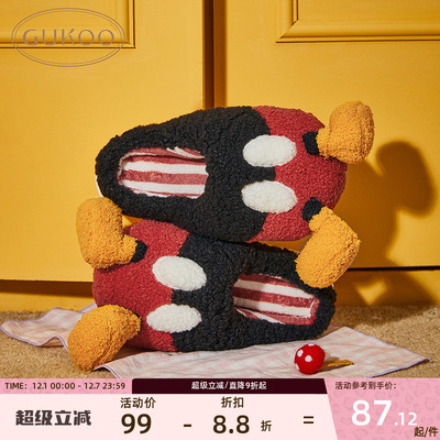 果壳拖鞋女冬季迪士尼联名