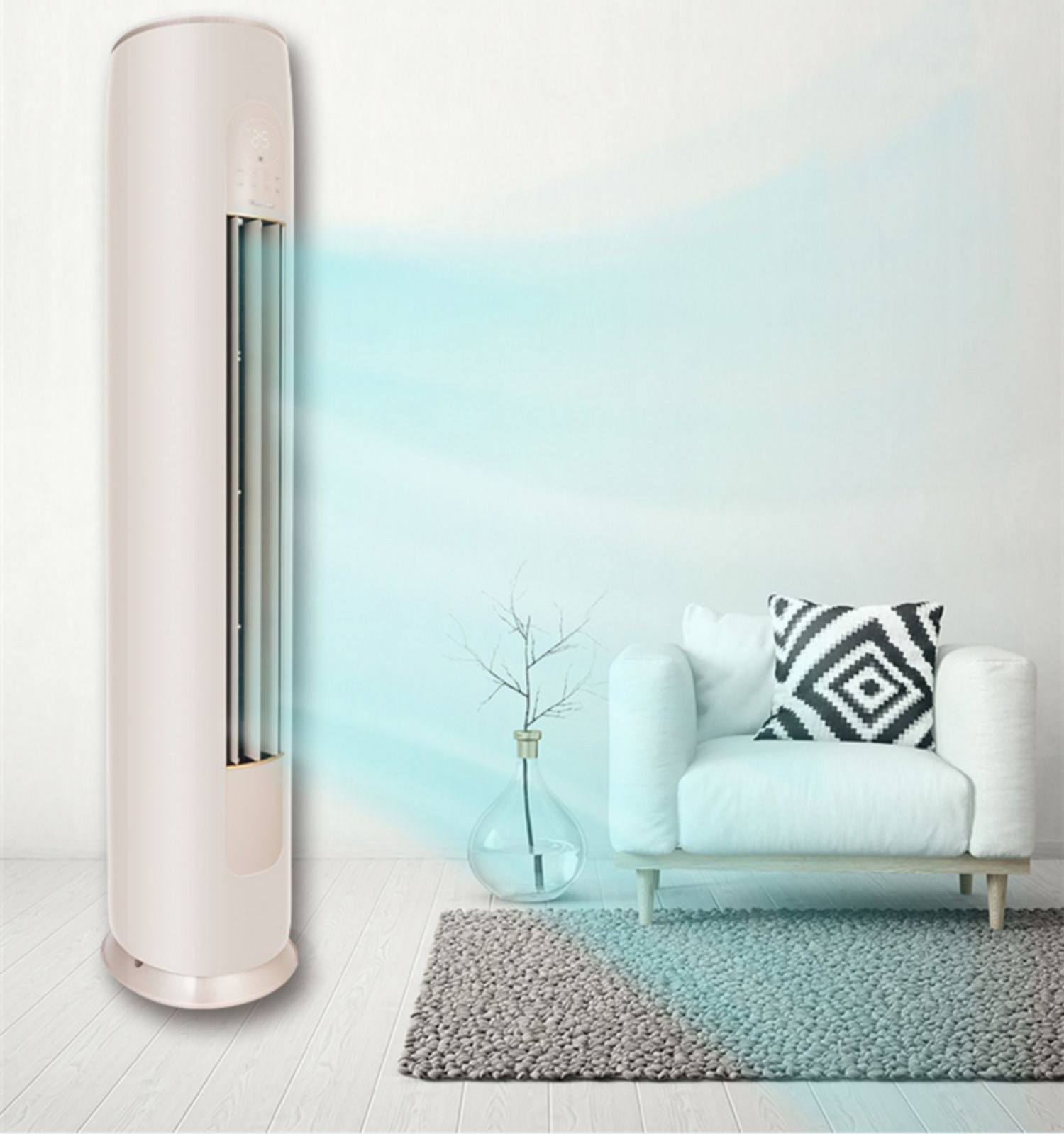 格力 kfr-72lw/(72530)fnhac-b1 凉之韵2匹/3匹变频一级柜机空调