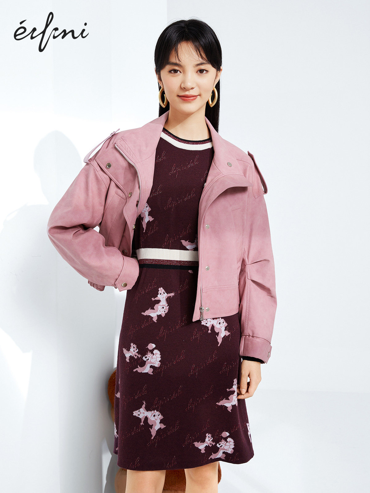 (The same style as the shopping mall) Evely 2021 new spring Korean version short coat women's short coat 1C1110401