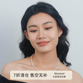 Moment 天然白贝 白色串珠项链毛衣链饰品毛衣链高级感轻奢小众女