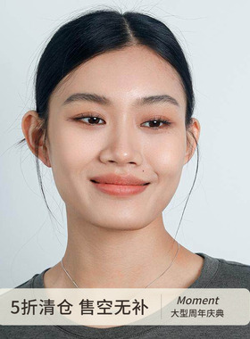 流光闪耀纯银蛇骨链项链锁骨链