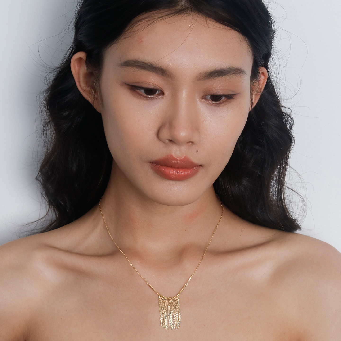 Moment 浮光丝雾 闪耀流苏纯银项链银饰首饰毛衣链高级感轻奢小众