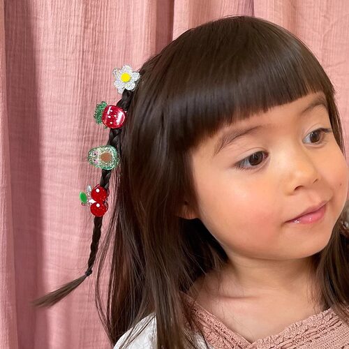 德国invisibobble童趣系列草莓甜心时尚小抓夹女童可爱刘海夹顶夹