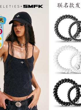 美国TELETIES X SMFK联名电话线发圈泰莉TT圈女BB水滴夹发箍 发绳