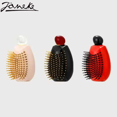 JANEKE婕尼佳意大利进口奢华香水瓶 璀璨金齿顺发梳 按摩便捷梳子