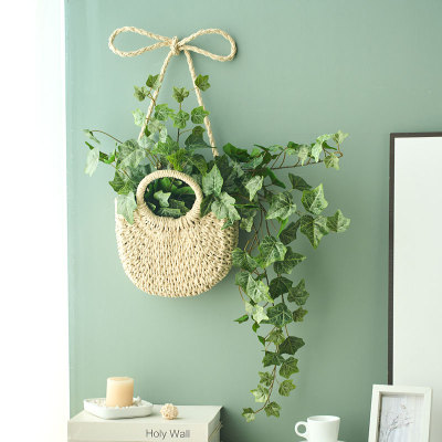 ins北欧风墙面装饰品壁挂仿真假绿植藤蔓客厅卧室出租房新家改造
