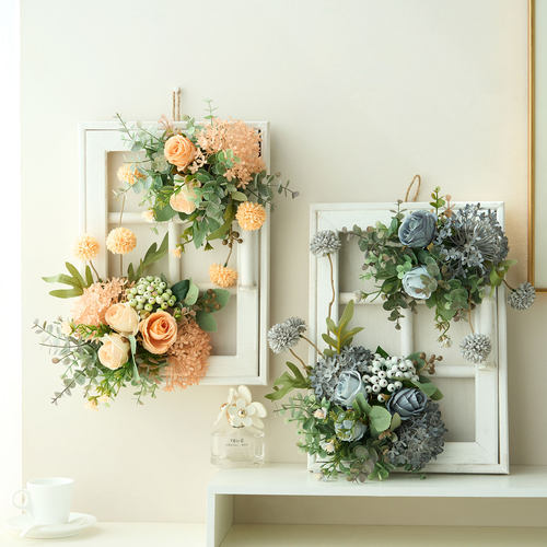 法式高级仿真花假花创意挂壁装饰