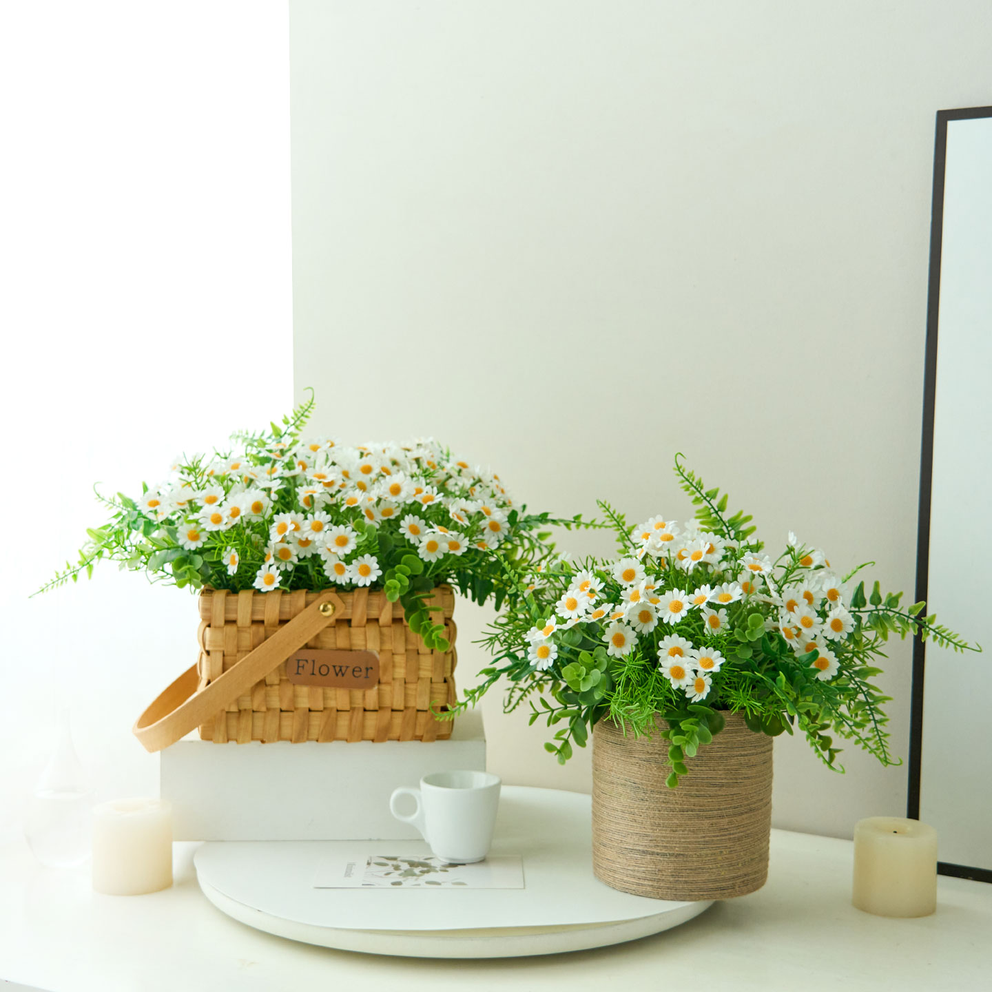 小清新田园风雏菊仿真花