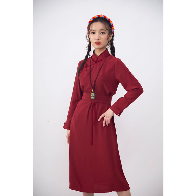 密西可可服装蒙族外穿长裙