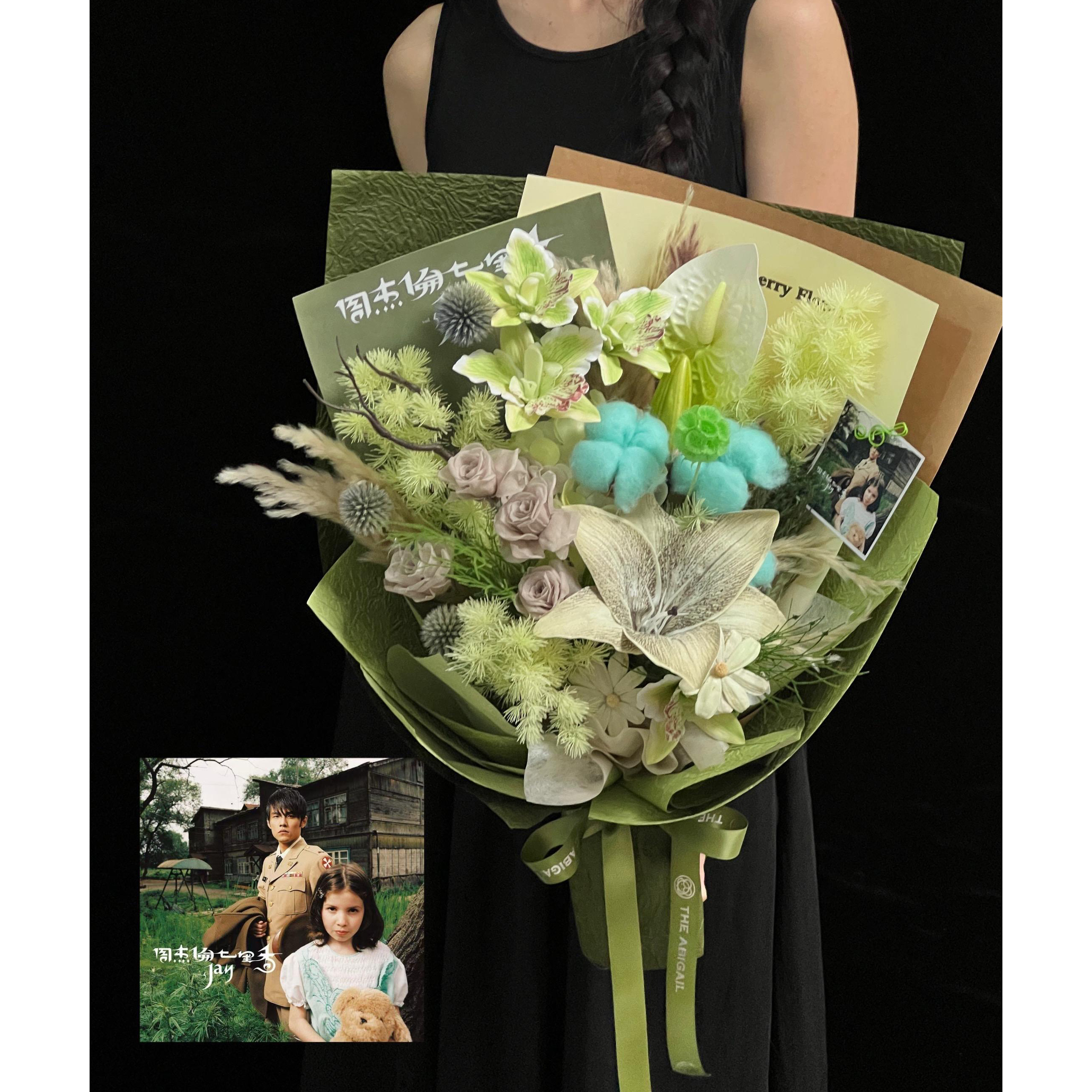 情人节永生花花束玫瑰真花高级感生日礼物女生定制花束七夕专属礼
