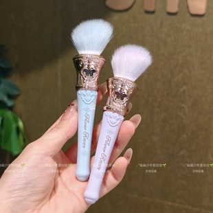 【蝴蝶云肩】花知晓点彩刷羊毛柔软斜坡型化妆腮红刷子白藤紫月白