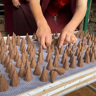 炯空大食子烟供塔香108味手工西藏密宗香薰倒流烟施火供藏香粉
