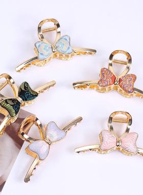 【栖物】新品手工东方美学新中式真丝宋锦发夹发饰抓夹配饰国风