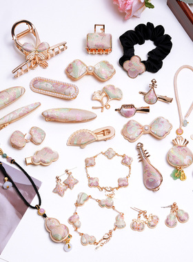 非遗名家真宋锦发饰葫芦毛衣链国风饰品项链新款女士发夹包挂车挂