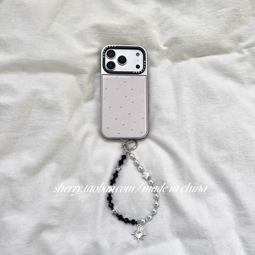 SHERRY高级感温柔淡粉色手机壳