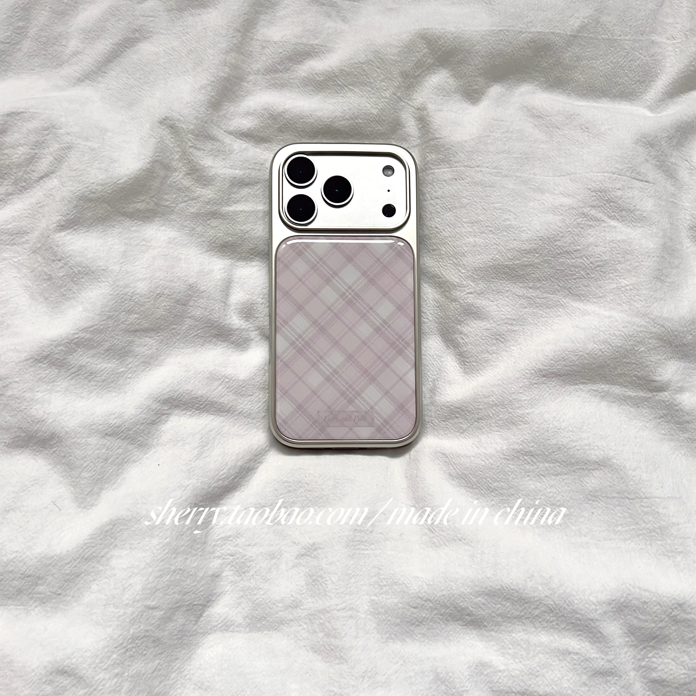 SHERRY*ins温柔学院风粉色菱格适用于苹果17ProMax手机壳iPhone16Pro小众少女心15简约14校园清新卡通可爱,3C数码配件,手机保护套/壳,淘宝优惠券,粉丝福利购,淘宝优惠卷
