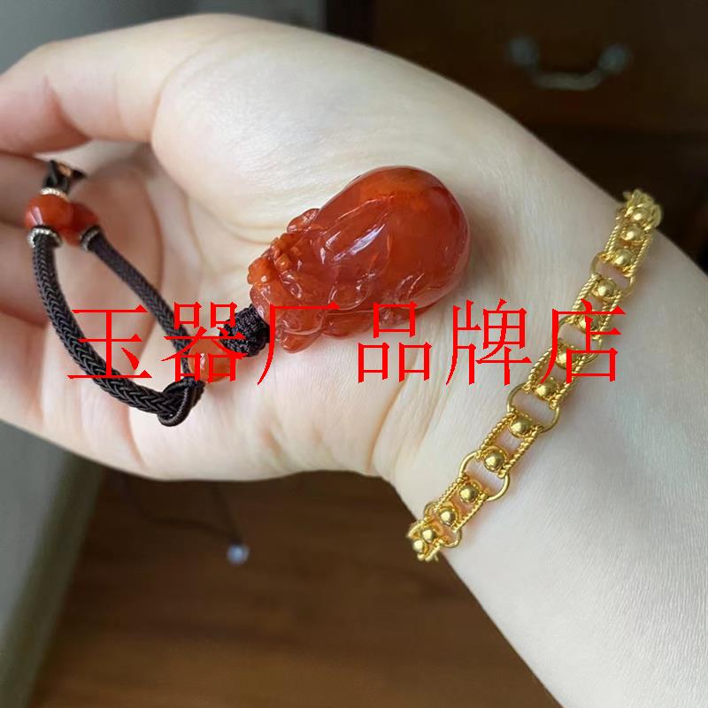 川料南红玛瑙满色均匀招财旺财