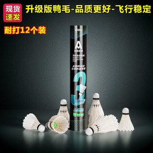 得力耐用耐打安格耐特青少年小学生飞行稳定专业比赛训练球羽毛球