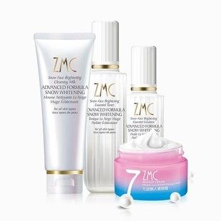 植美村雪肤透亮礼盒四件套护肤套装女补水保湿洁面精华水乳液zmc