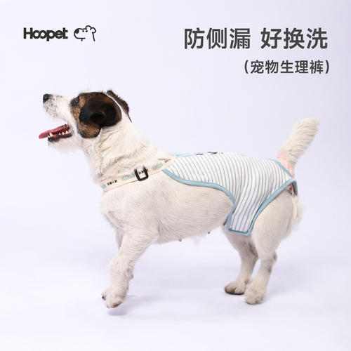 华元hoopet狗狗生理裤防骚扰防侧漏防脱落纯棉安全裤可调节生理裤