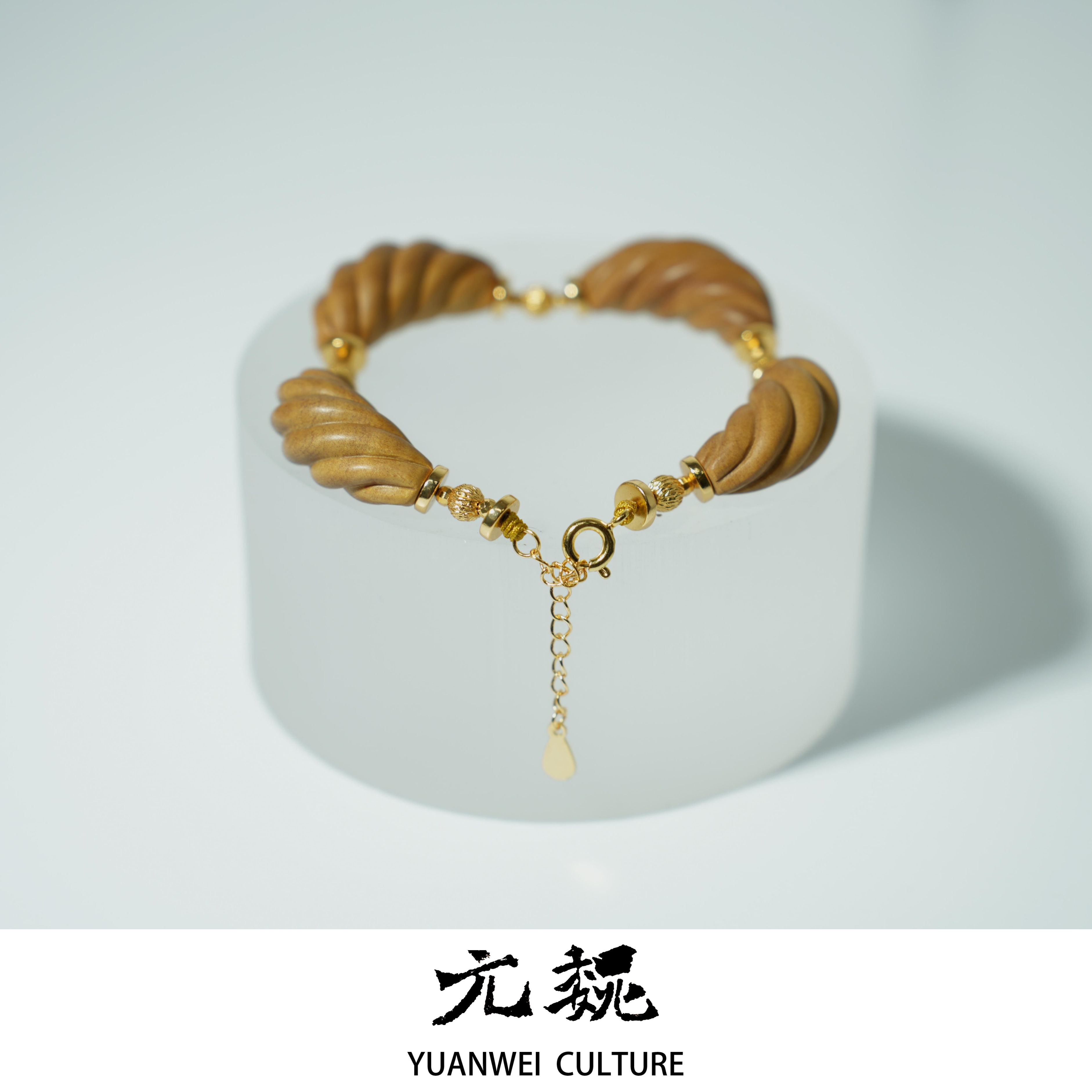 【元魏】lss8117黑肉老山檀牛角手链12*28.5mm