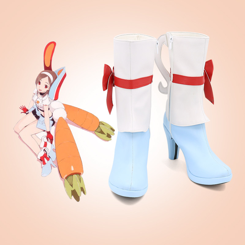 月面兔兵器 月城米娜cos鞋 游戏动漫Cosplay靴子支持看图定制图片