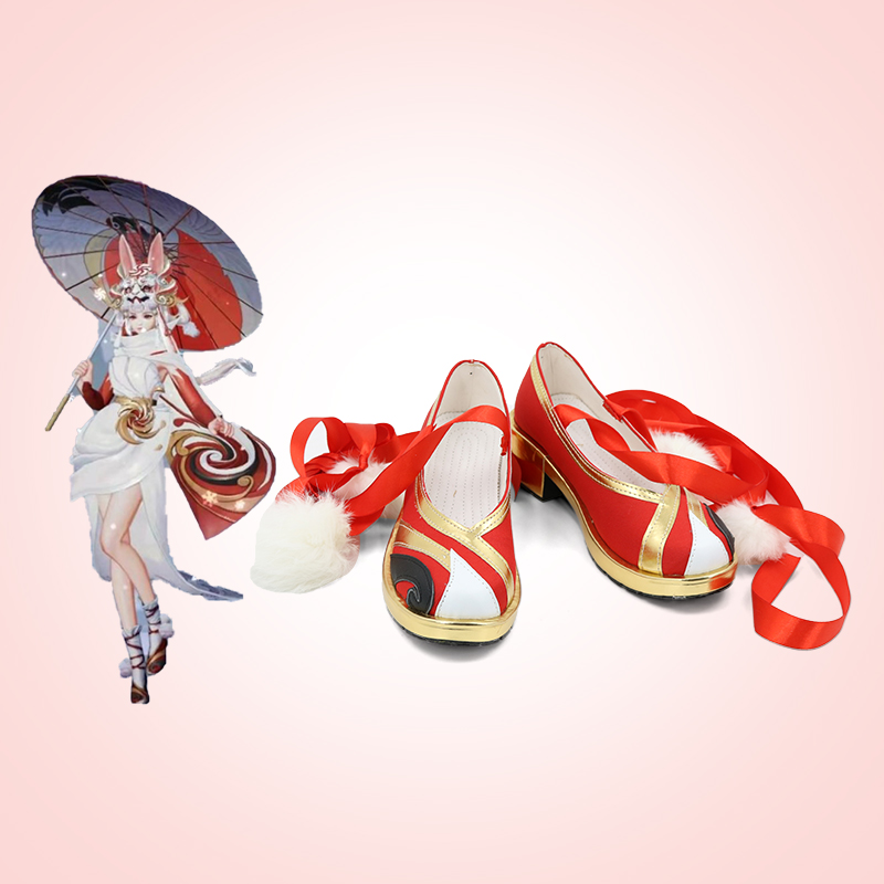 王者荣耀 公孙离 祈雪灵祝 游戏鞋COS鞋定制Cosplay靴子定做