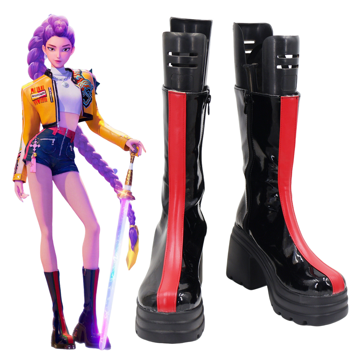 Kpop猎魔女团rumi鲁米cos鞋定制