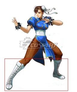 街头霸王-春丽 cosplay鞋 cos鞋来图定做