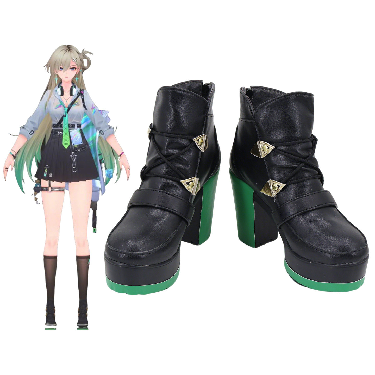 Cosplay鞋靴 鸣潮 琳奈 Cosplay鞋cos鞋定制