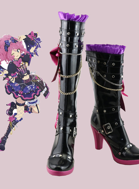 Aikatsu star 樱庭萝拉cos鞋定制 动漫Cosplay女靴支持来图作