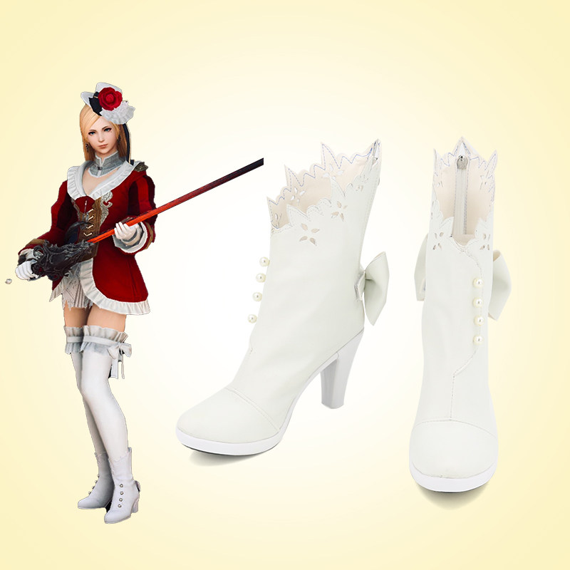 FF14最终幻想COS 钟情高跟礼鞋cosplay靴子看图定制