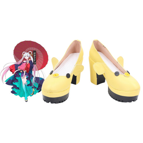 Cosplay鞋靴 超时空辉夜姬 月见八千代 Cosplay鞋cos鞋定制